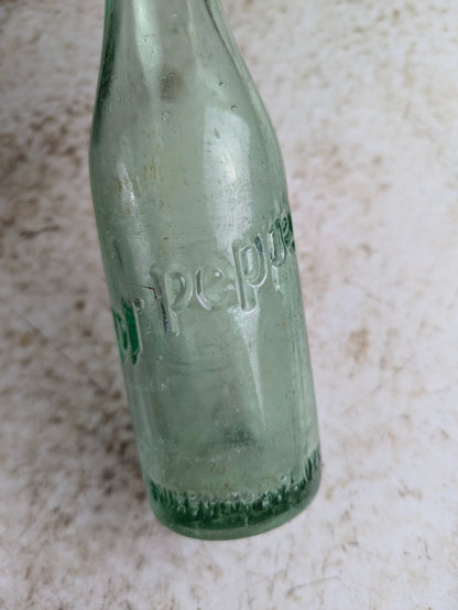 1958 6oz Green Glass Dr. Pepper Embossed Soda Bottle - view 4