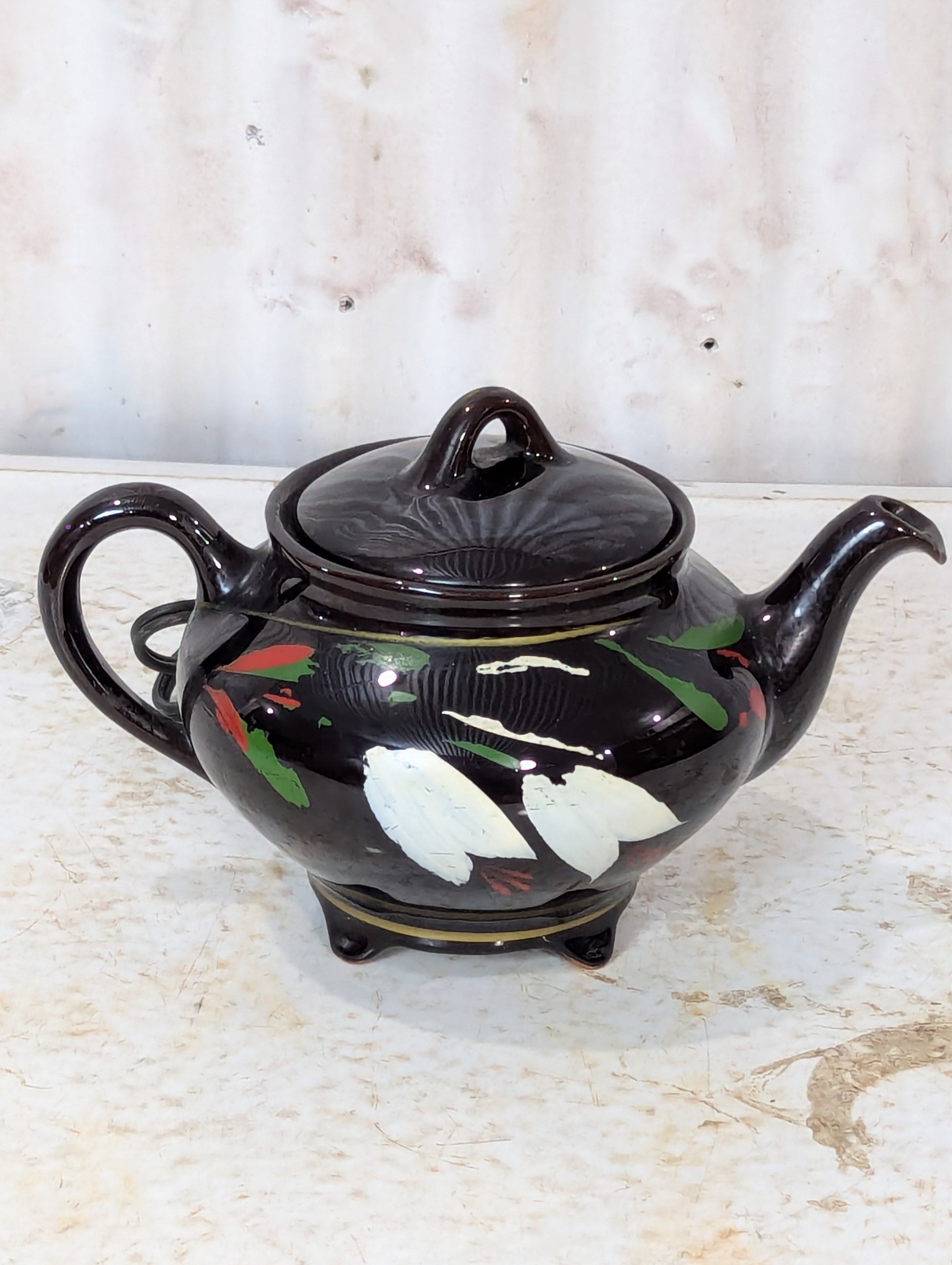 1960’s Royal Canadian Art Pottery Electric 5 Cup Teapot - view 2