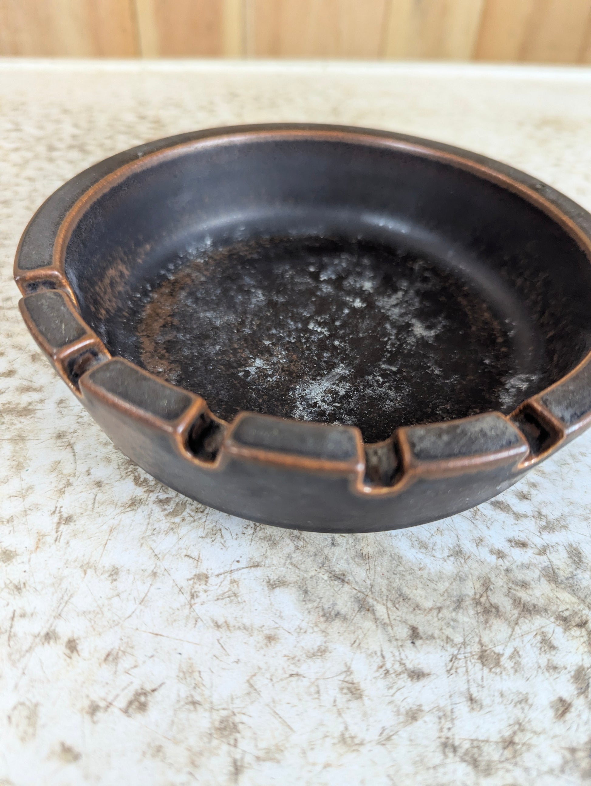 1960’s Vintage Ruska Ashtray by Ulla Procope For Arabia Finland - view 2