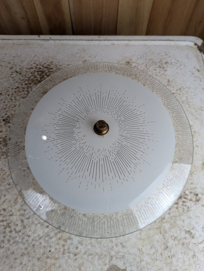 1960s Ceiling Flush Mount Atomic Sunburst Light - view 2
