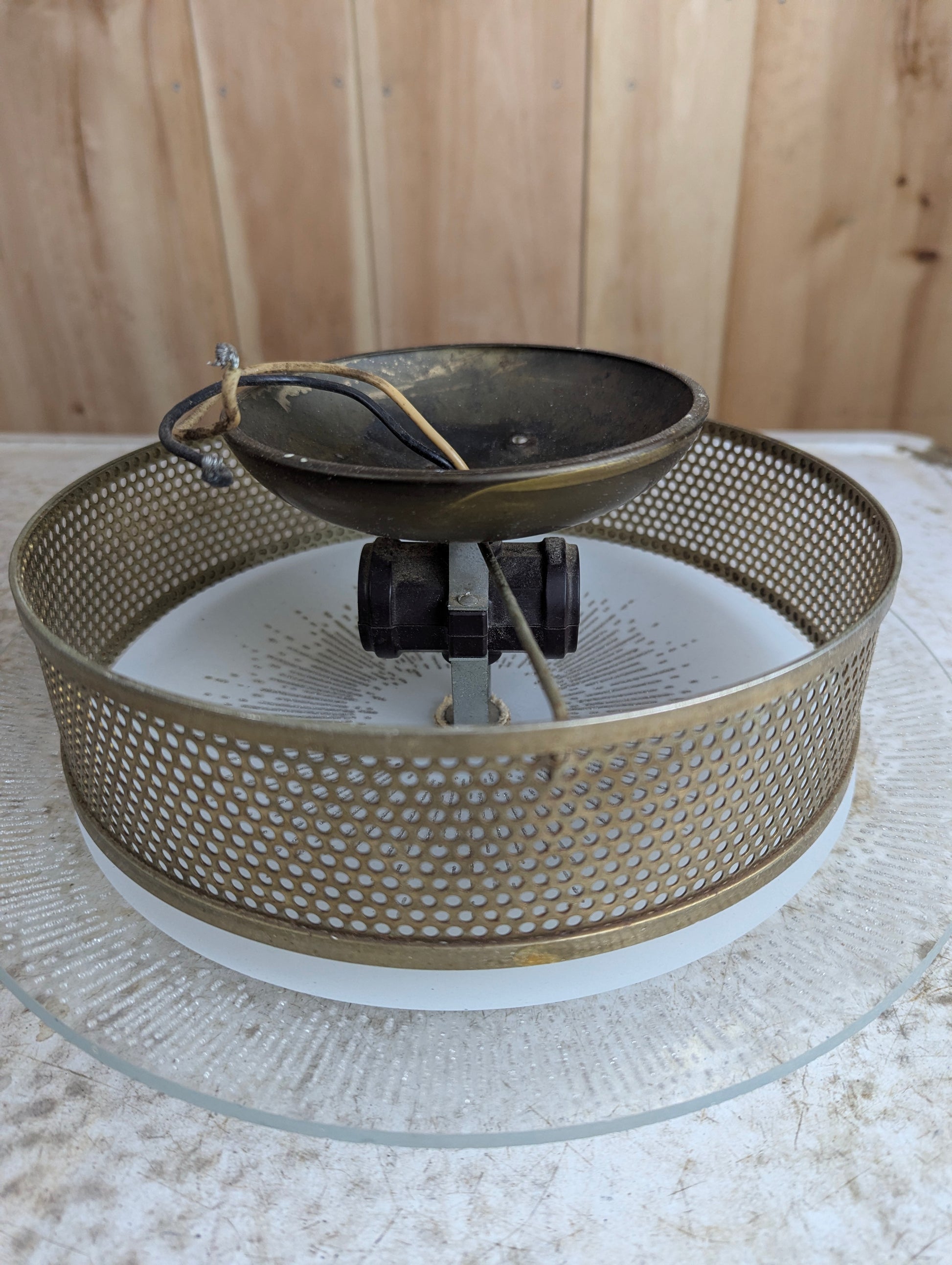 1960s Ceiling Flush Mount Atomic Sunburst Light - view 3