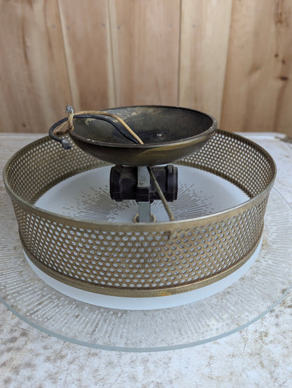 1960s Ceiling Flush Mount Atomic Sunburst Light - view 3