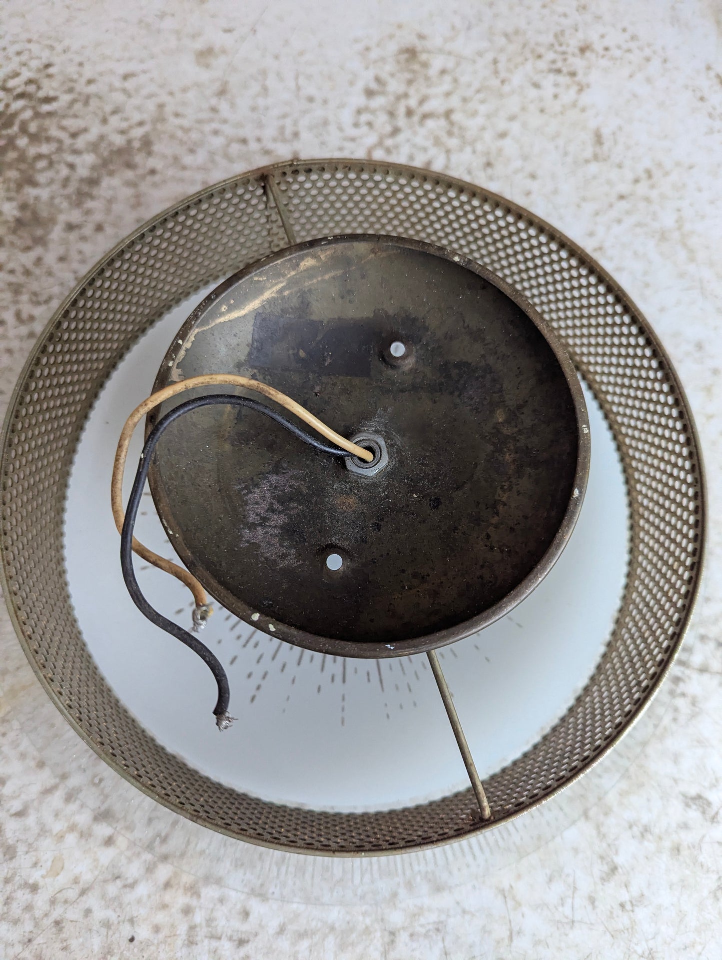 1960s Ceiling Flush Mount Atomic Sunburst Light - view 4