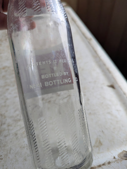 1961 Nehi 12oz Clear Glass ACL Soda Bottle - view 4