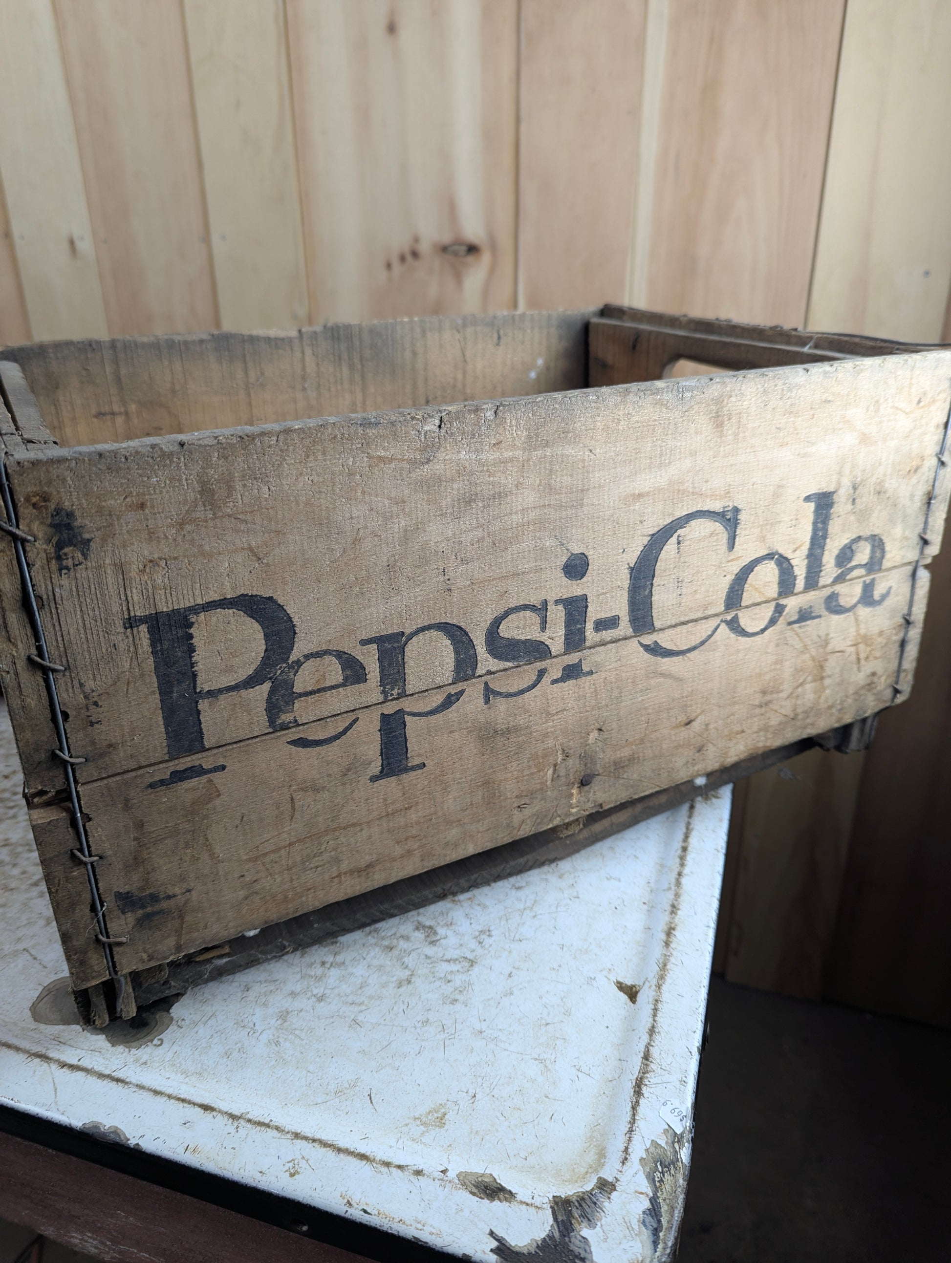 1970 Pepsi-Cola Wood Crate