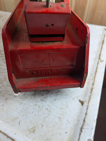 1970s Tonka Pressed Steel Aerial Swivel Ladder #2 Red Fire Truck - view 6