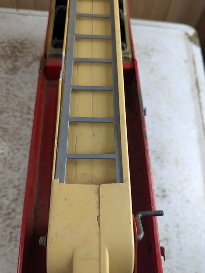 1970s Tonka Pressed Steel Aerial Swivel Ladder #2 Red Fire Truck - view 9