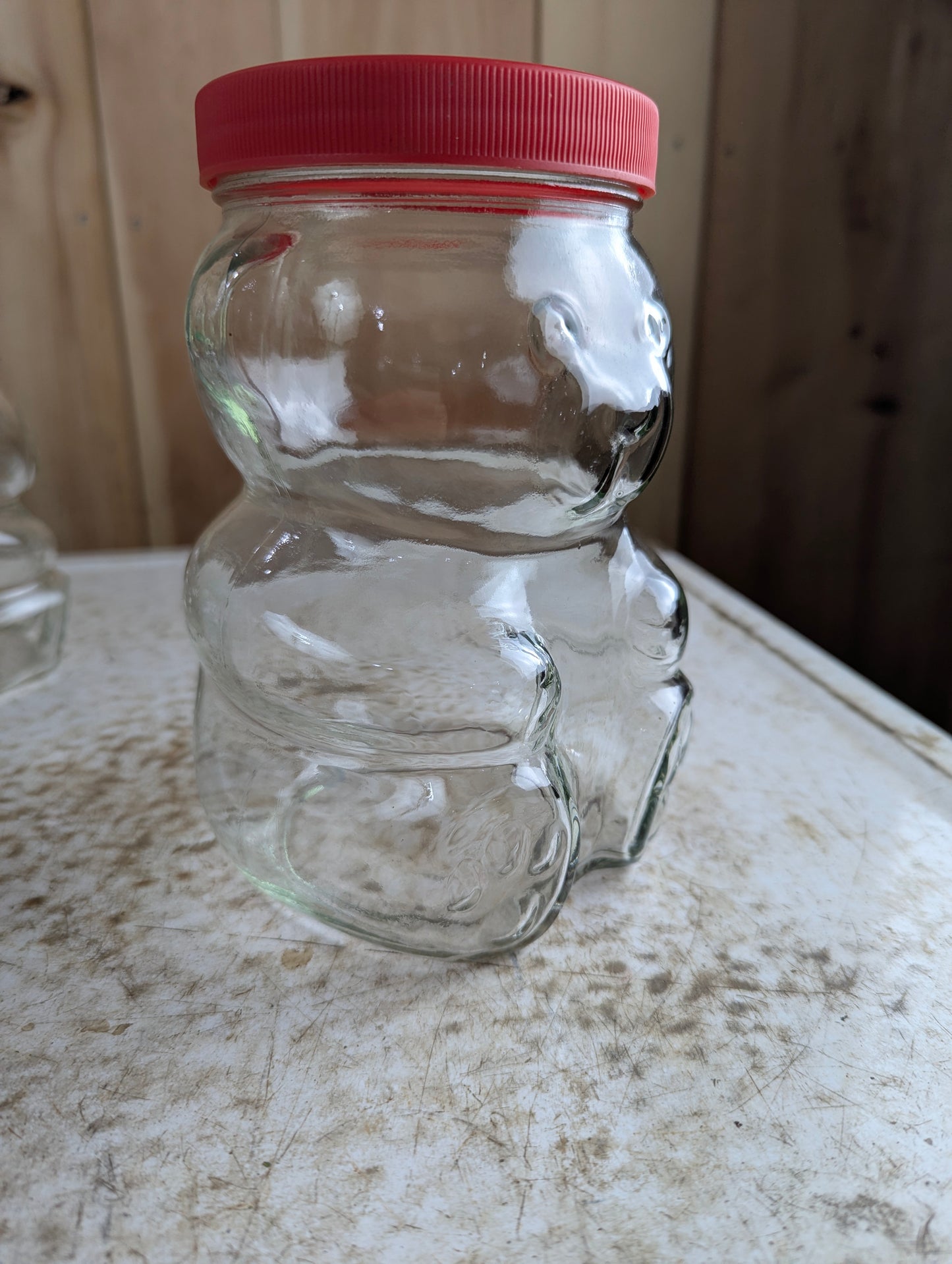 1980s Bear Kraft Peanut Butter Jar with Lid - view 2