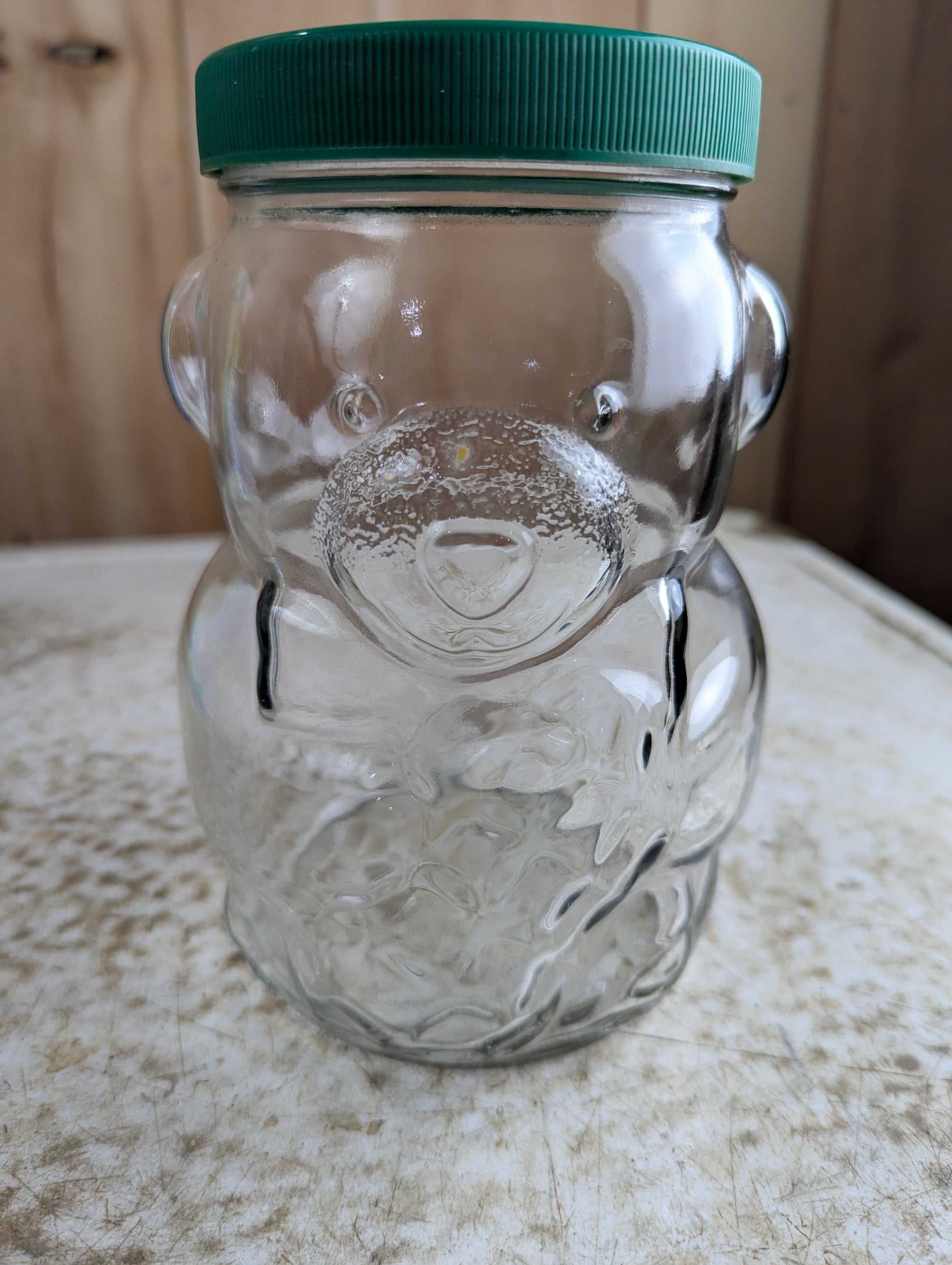 1980s Bear with Peanut Kraft Peanut Butter Jar with Lid
