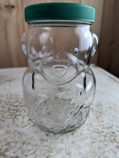 1980s Bear with Peanut Kraft Peanut Butter Jar with Lid