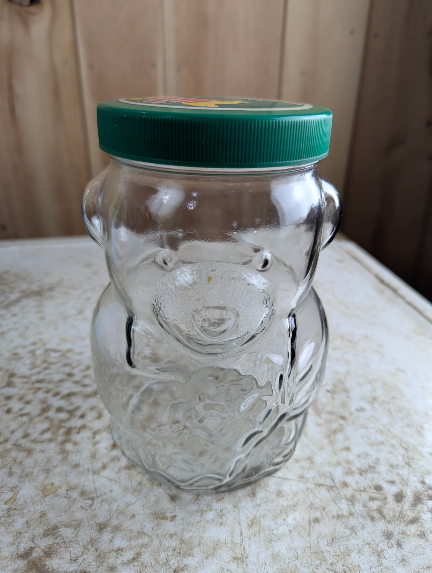 1980s Bear with Peanut Kraft Peanut Butter Jar with Lid - view 2