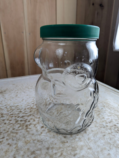 1980s Bear with Peanut Kraft Peanut Butter Jar with Lid - view 3