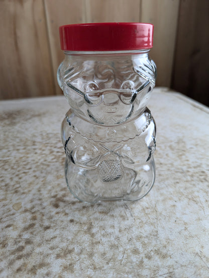 1980s Granny Bear Kraft Peanut Butter Jar with Lid