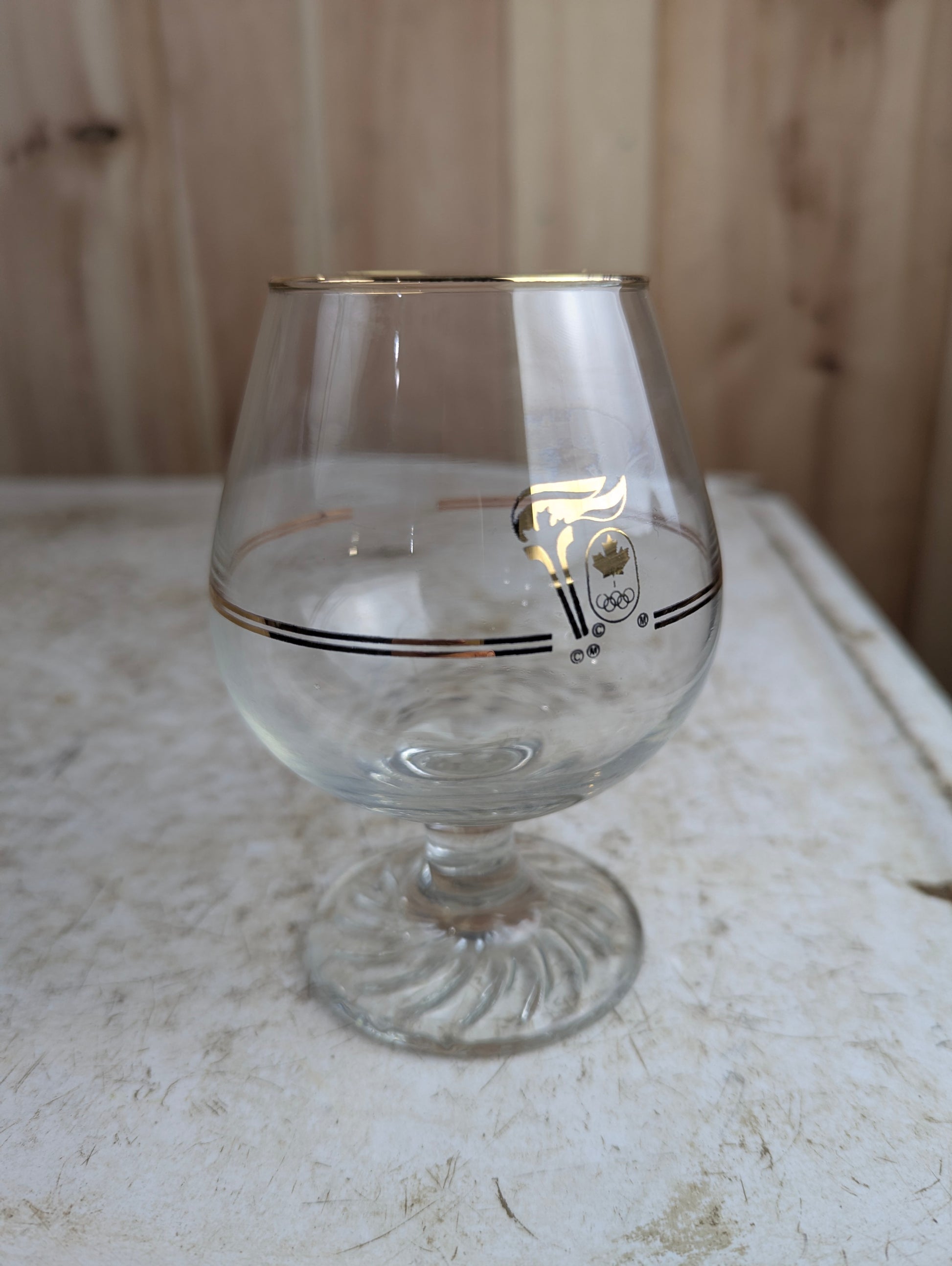 1988 Calgary Winter Olympics Glass Brandy Sniffer - view 2