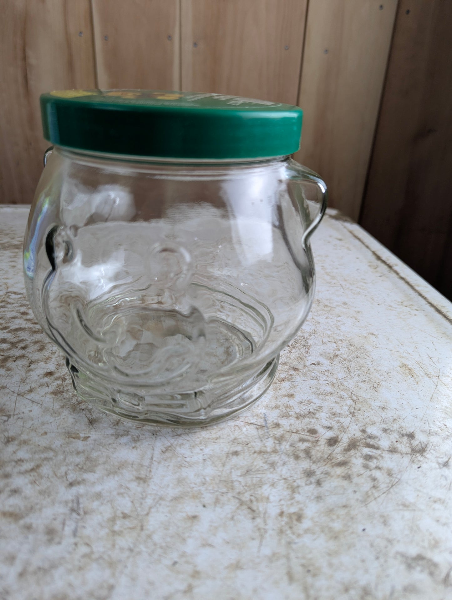 1989 Bear Head Kraft Peanut Butter Jar with Lid - view 2