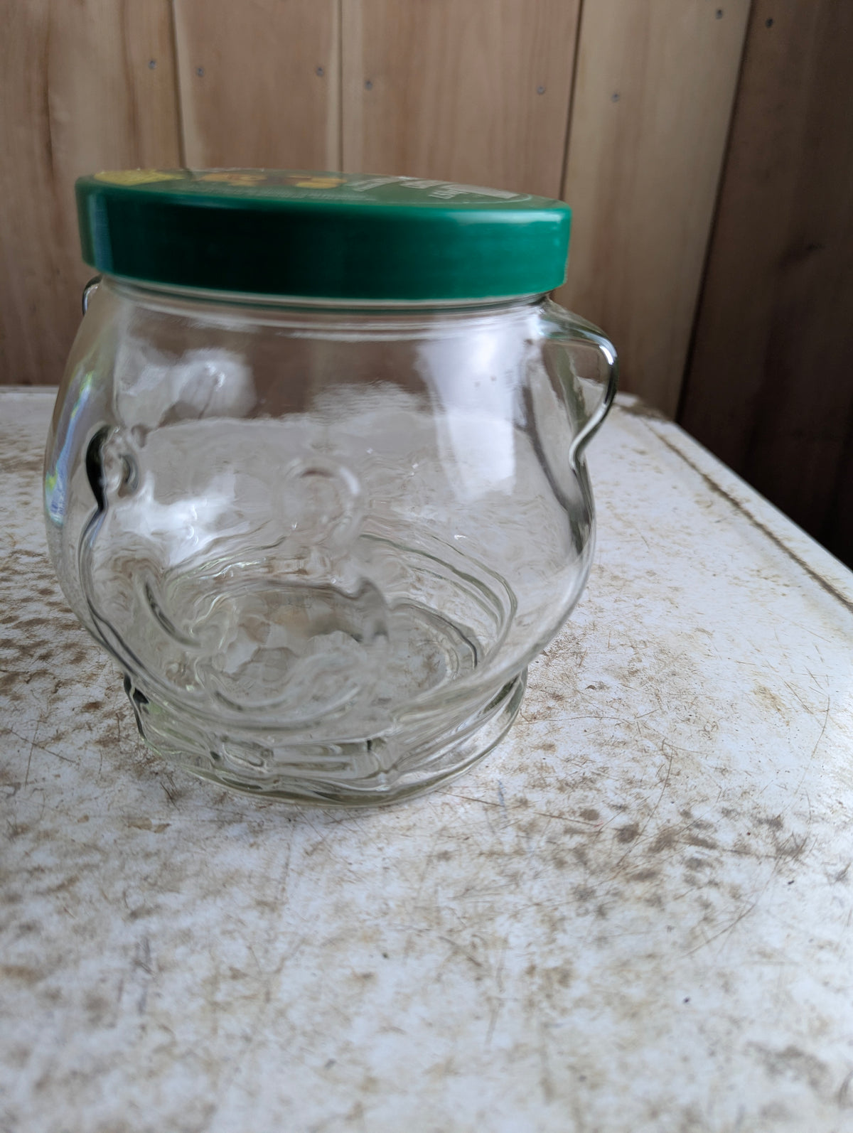 1989 Bear Head Kraft Peanut Butter Jar with Lid - view 2