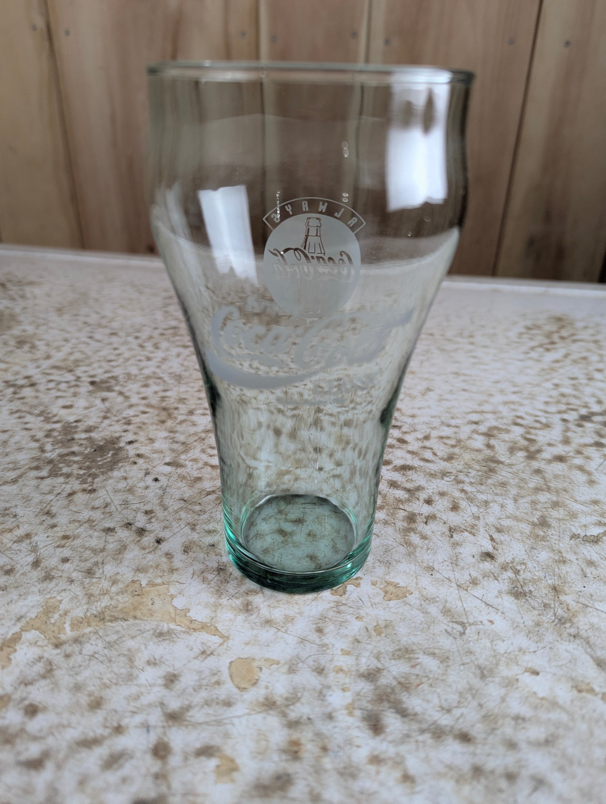 1990s Coca-Cola Collectable Green Tinted Glass
