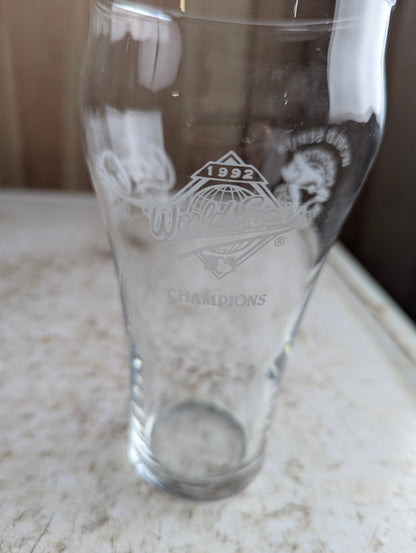 1992 Blue Jays World Series Coca-Cola Collectable Glass - view 3