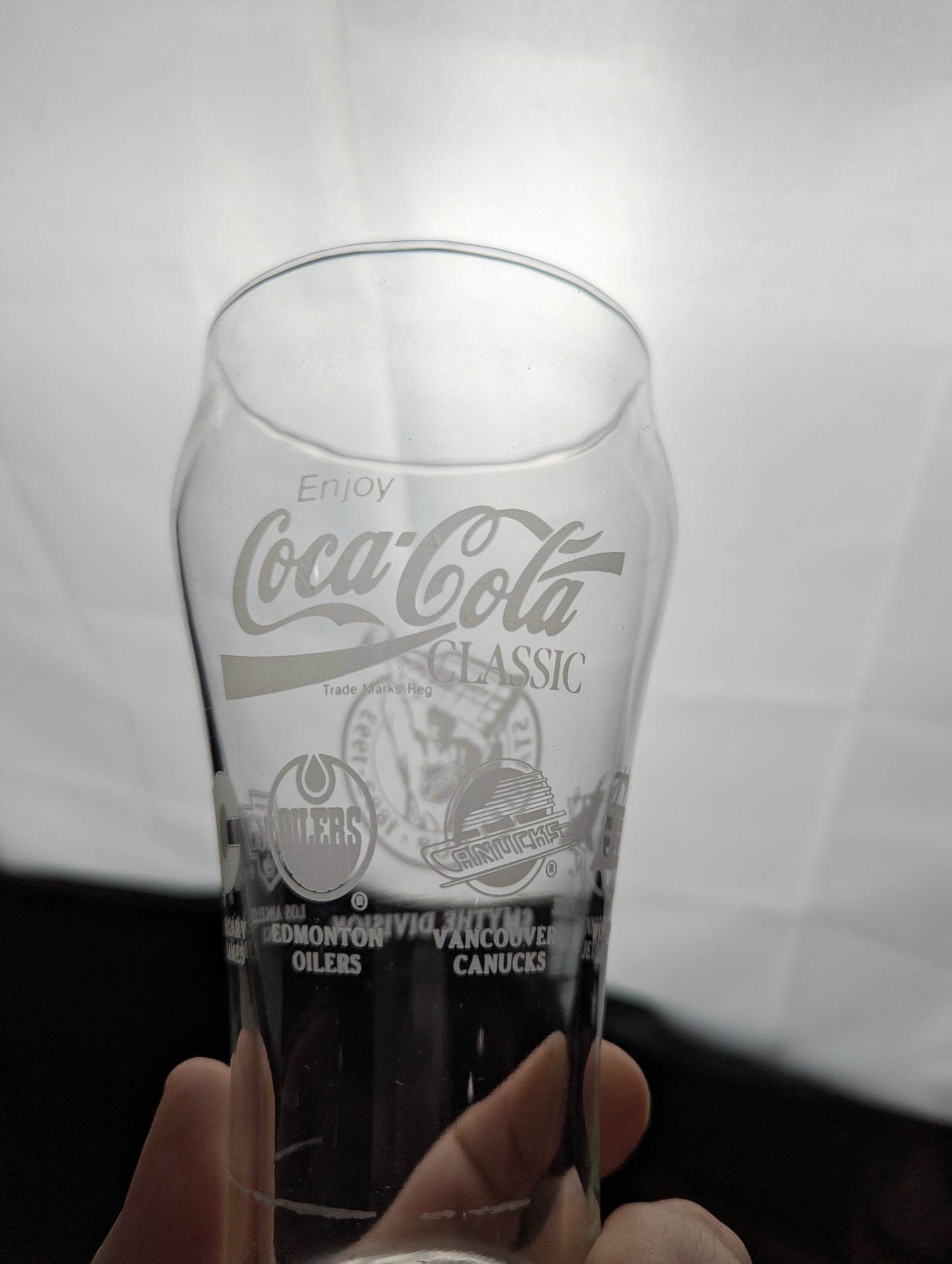 1993 Smythe Division Stanley Cup 100 Anniversary Coca-Cola Collectable Glass - view 2