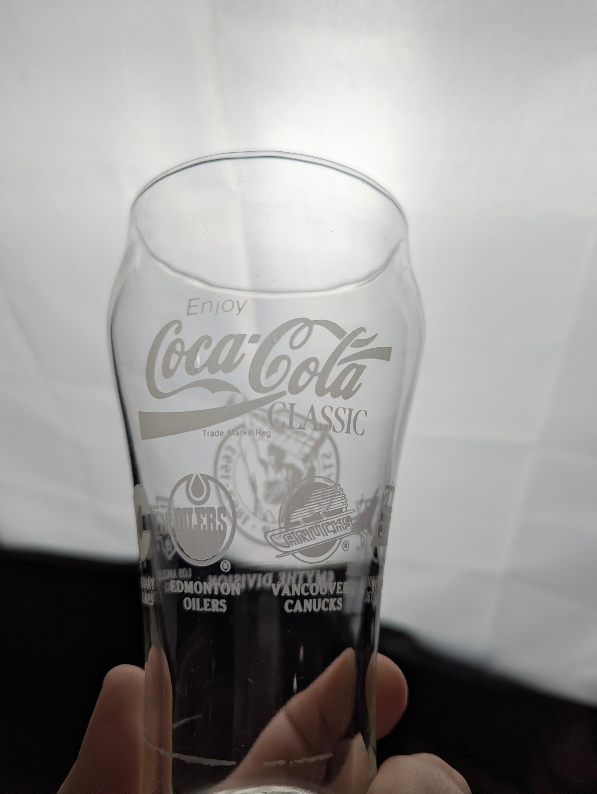 1993 Smythe Division Stanley Cup 100 Anniversary Coca-Cola Collectable Glass - view 2