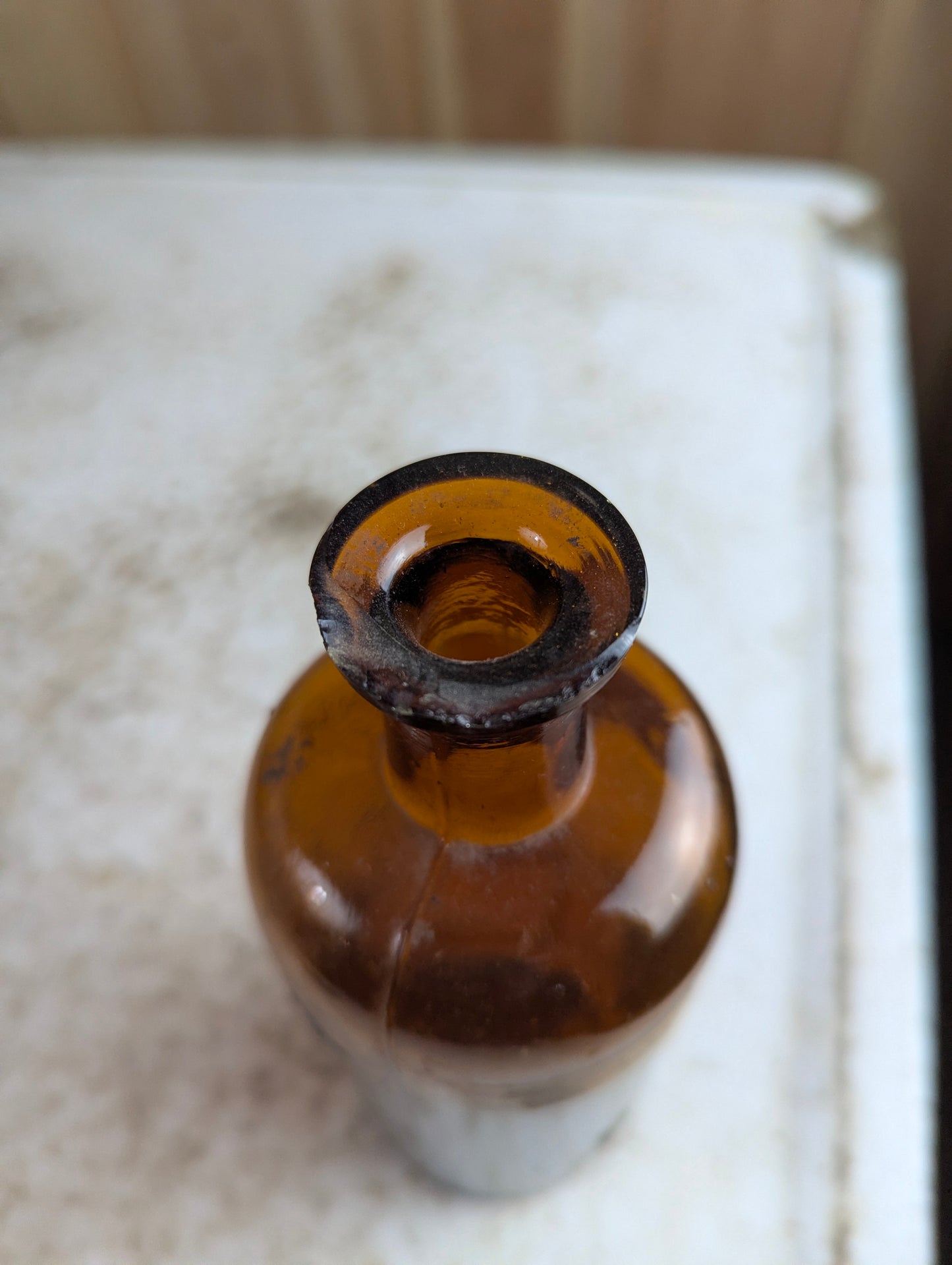 19th Century E.B. Shuttleworth Chemical Company Amber Glass Sulfuric Acid Bottle - view 6