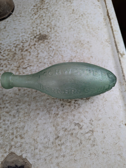 19th Century J. Schweppe & Co. Torpedo Hamilton Bottle