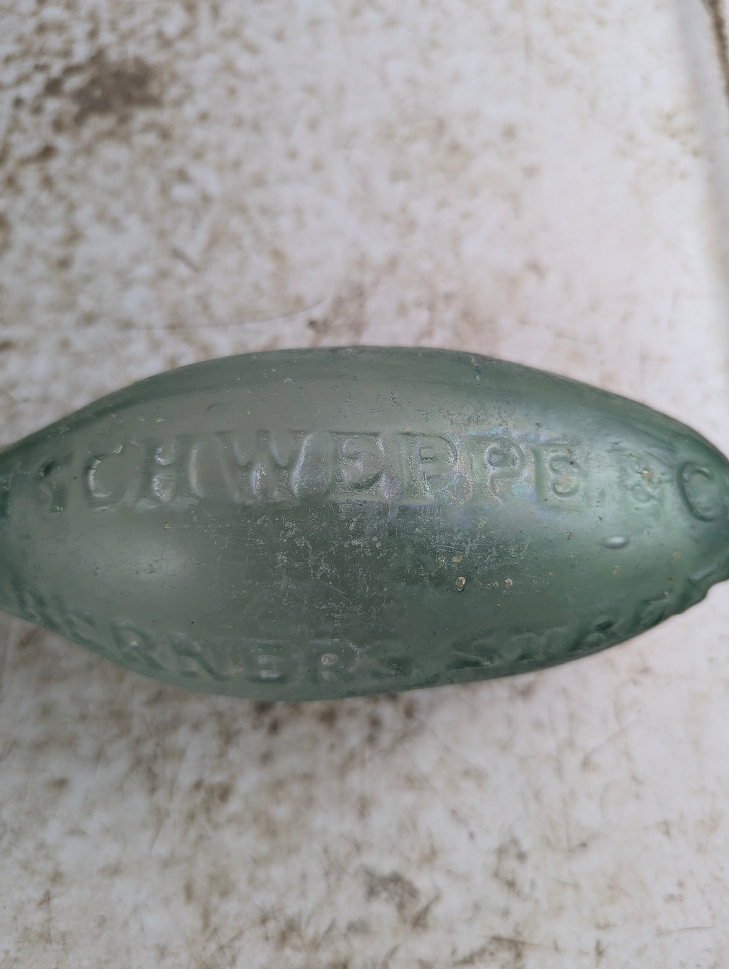 19th Century J. Schweppe & Co. Torpedo Hamilton Bottle - view 2