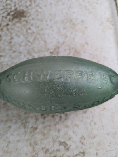 19th Century J. Schweppe & Co. Torpedo Hamilton Bottle - view 2
