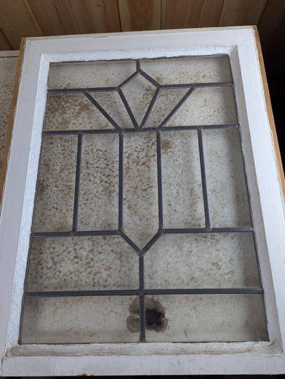 20" x 25.5" Leaded Glass Window