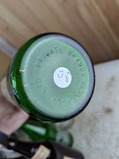30oz Royal Charger Toronto Green Glass Paper Label Soda Bottle - view 5