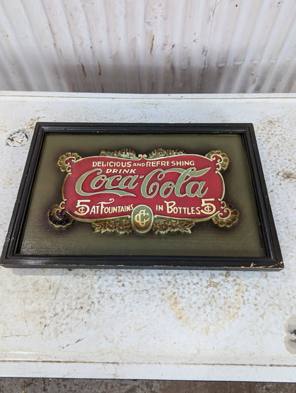 3D Coca Cola Framed Sign