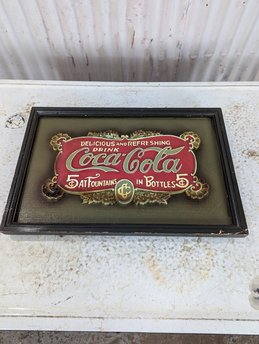 3D Coca Cola Framed Sign
