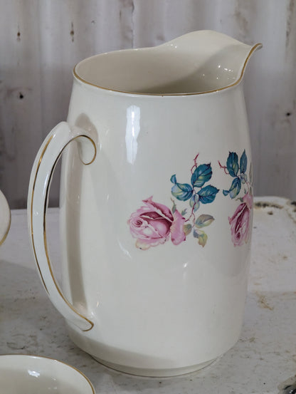 4 Pc. Vintage Burleigh Ware Ceramic Wash Stand Set - view 2
