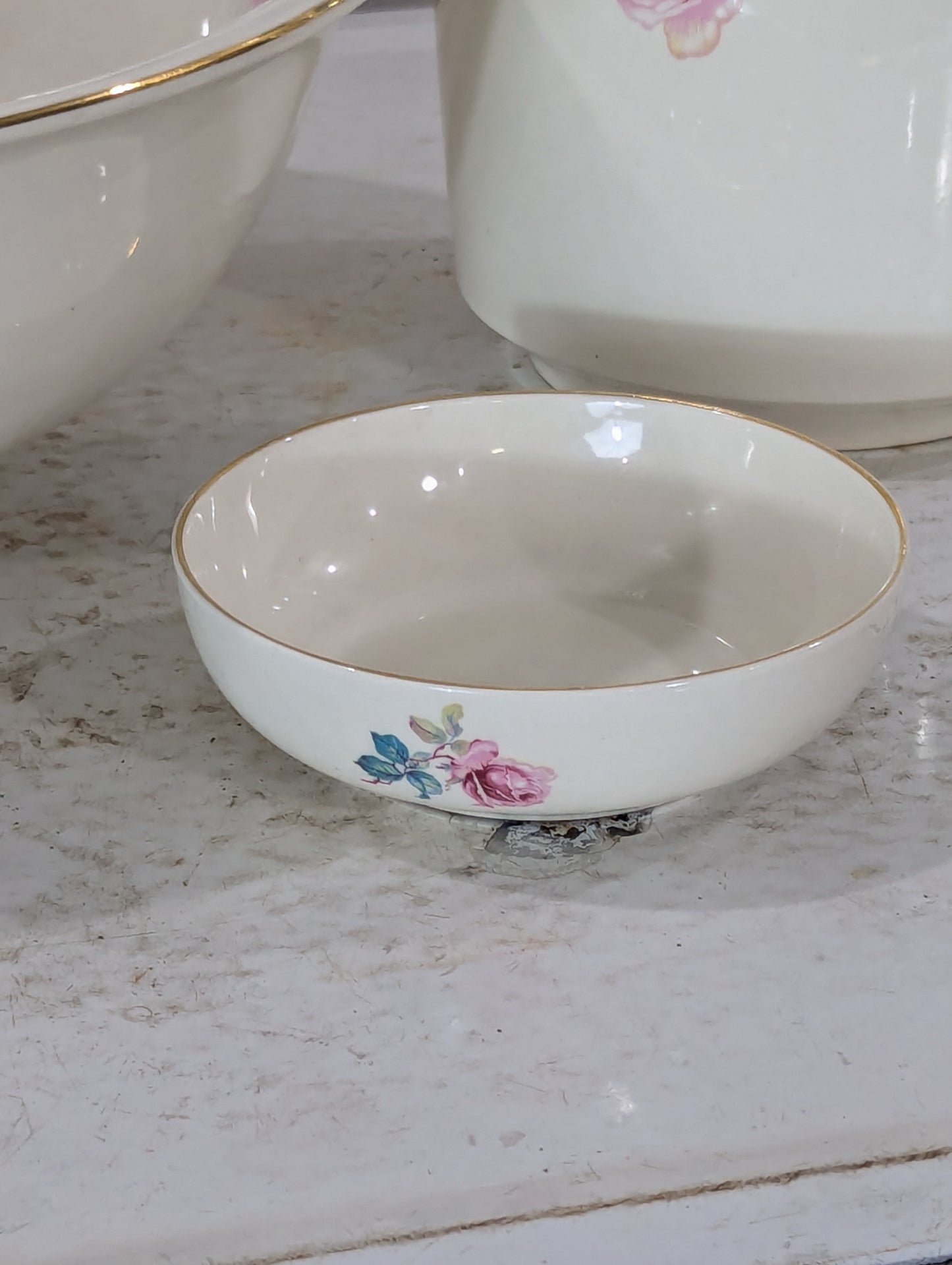 4 Pc. Vintage Burleigh Ware Ceramic Wash Stand Set - view 3
