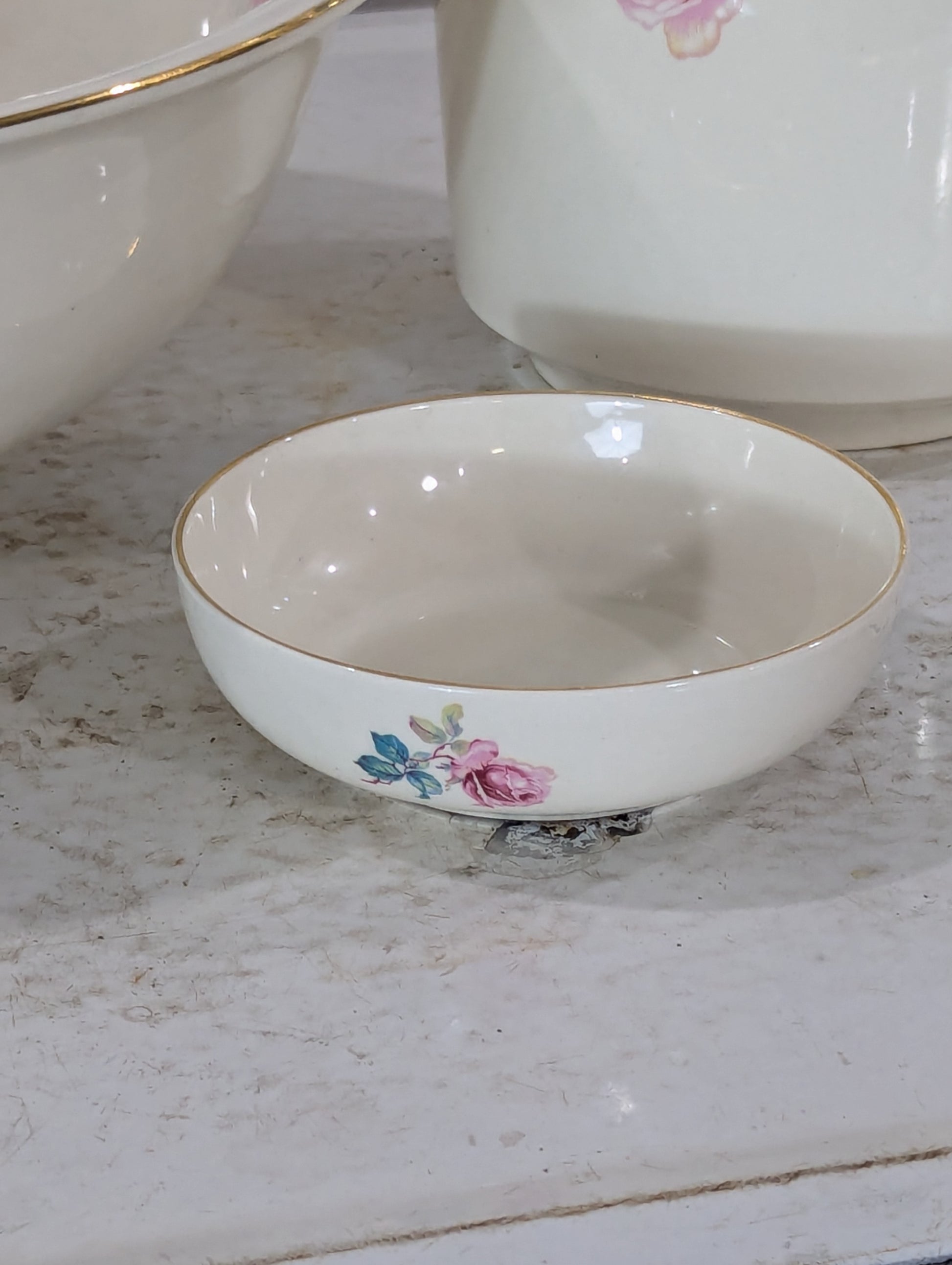 4 Pc. Vintage Burleigh Ware Ceramic Wash Stand Set - view 3