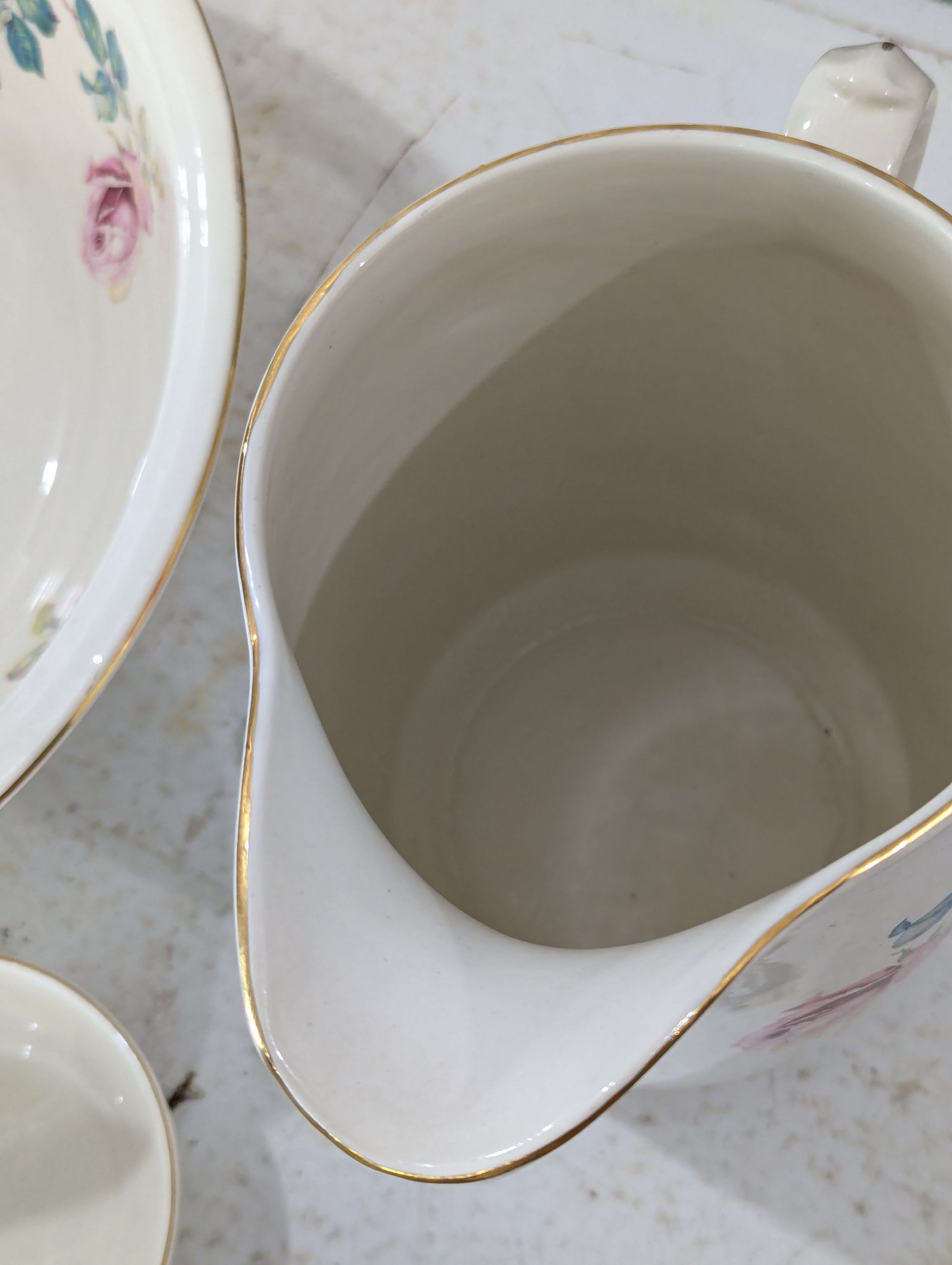 4 Pc. Vintage Burleigh Ware Ceramic Wash Stand Set - view 6