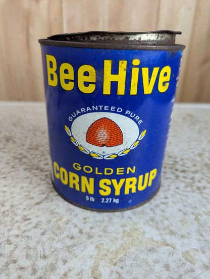 5lb Beehive Golden Corn Syrup Tin