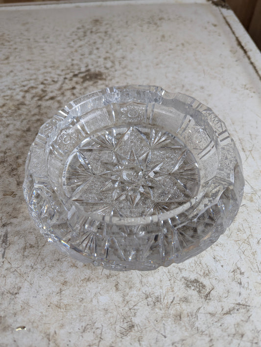 6" Cut Crystal Ashtray