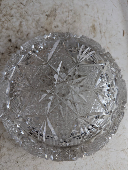 6" Cut Crystal Ashtray - view 4