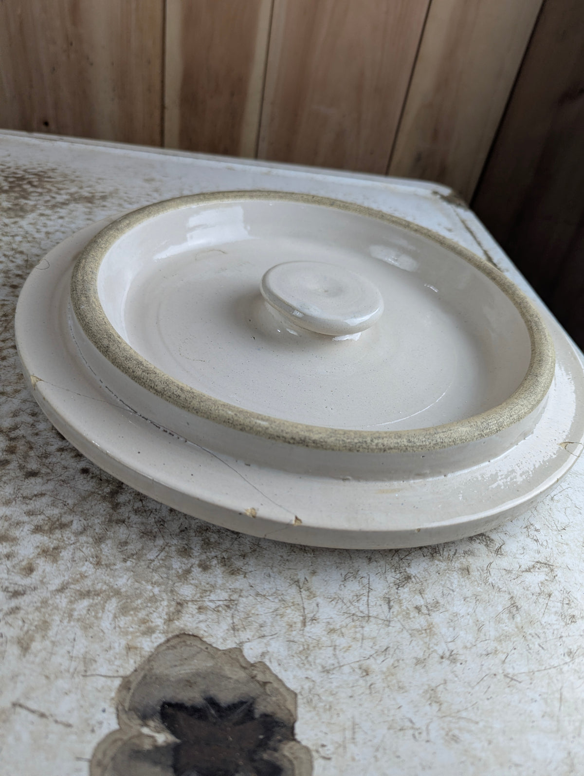 #6 Stoneware Crock Lid