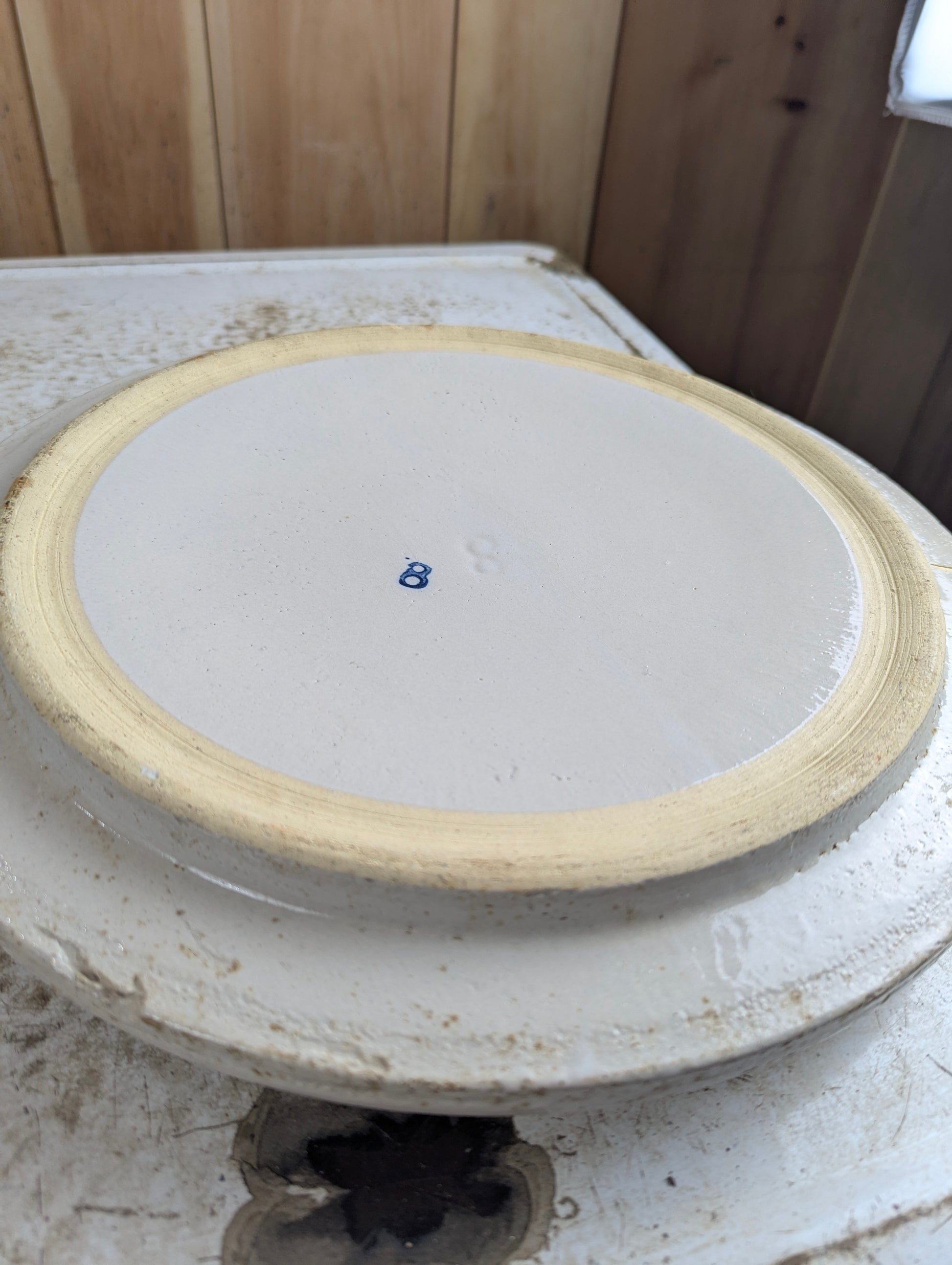 #8 Stoneware Crock Lid - view 3