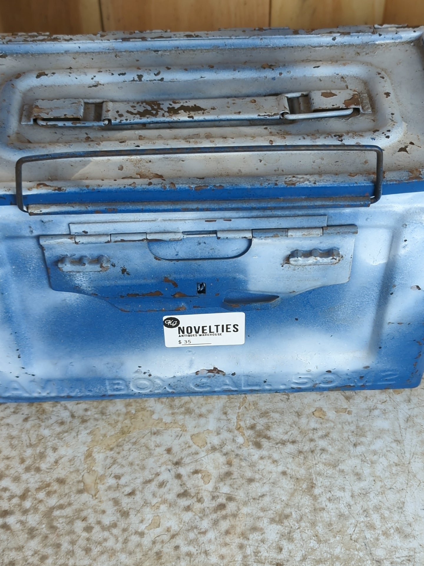 Vintage Metal Ammo Box