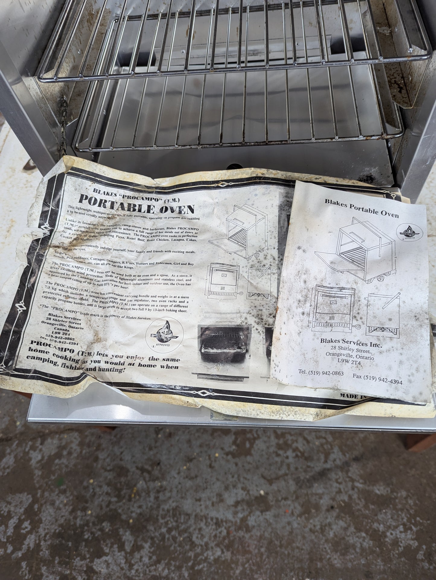 Blakes Procampo Propane Camp Oven Model 005