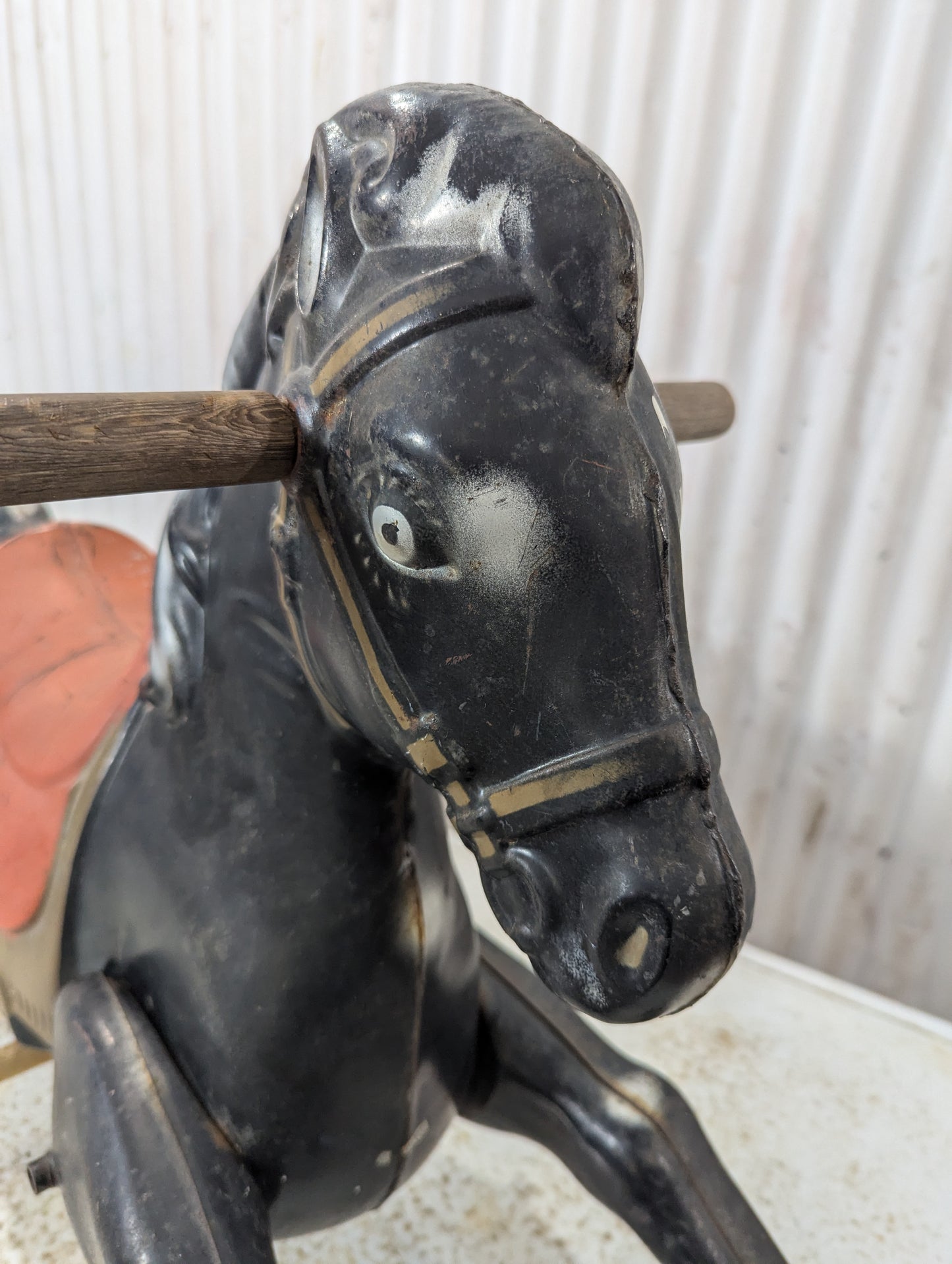 Vintage Metal Horse (missing rocking horse frame)