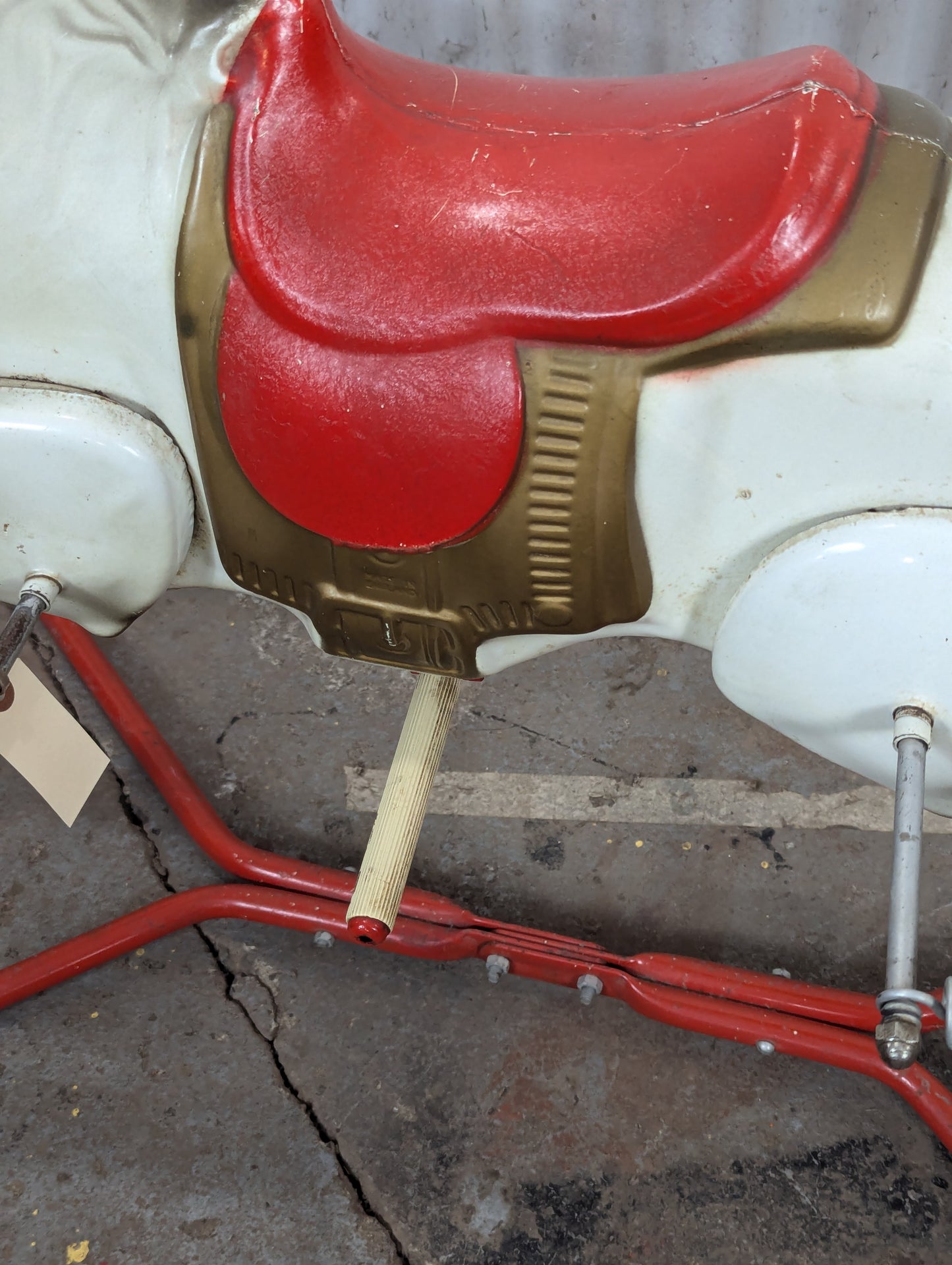 Vintage Mobo Prairie King Metal Rocking Horse