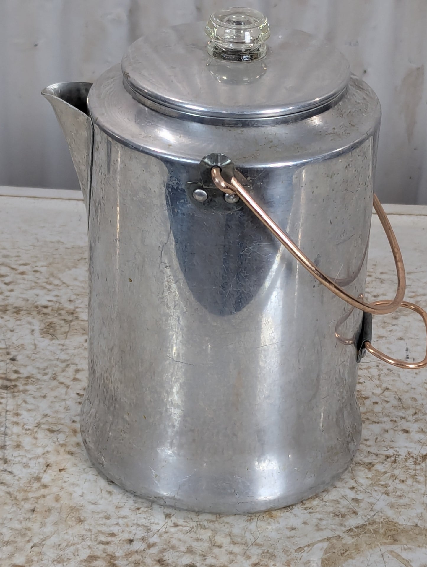 Vintage Aluminum Coffee Percolator