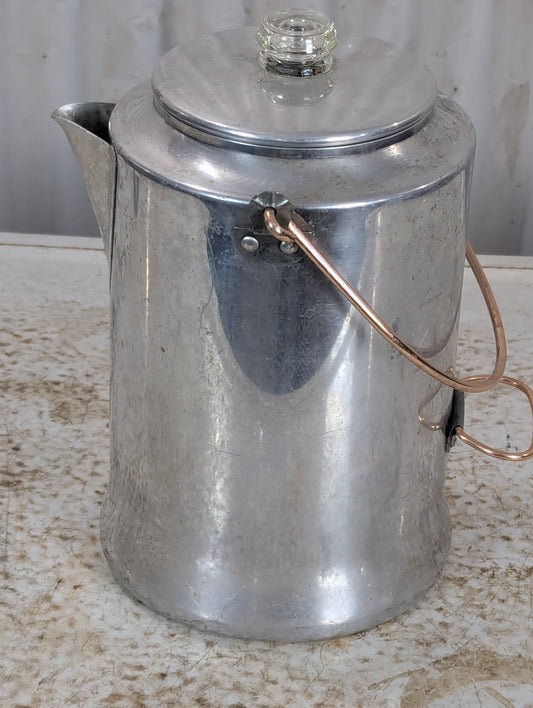 Vintage Aluminum Coffee Percolator