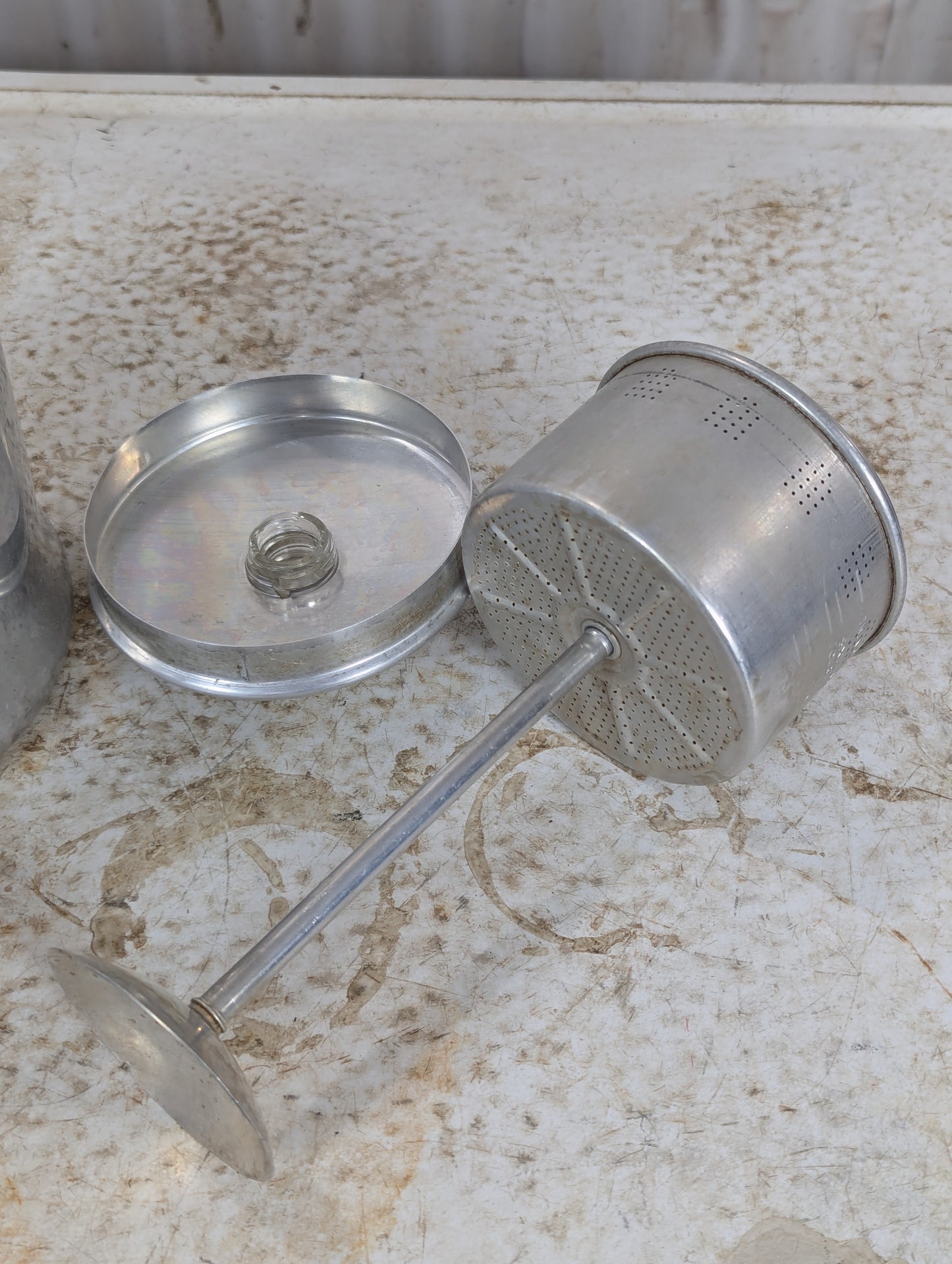 Vintage Aluminum Coffee Percolator