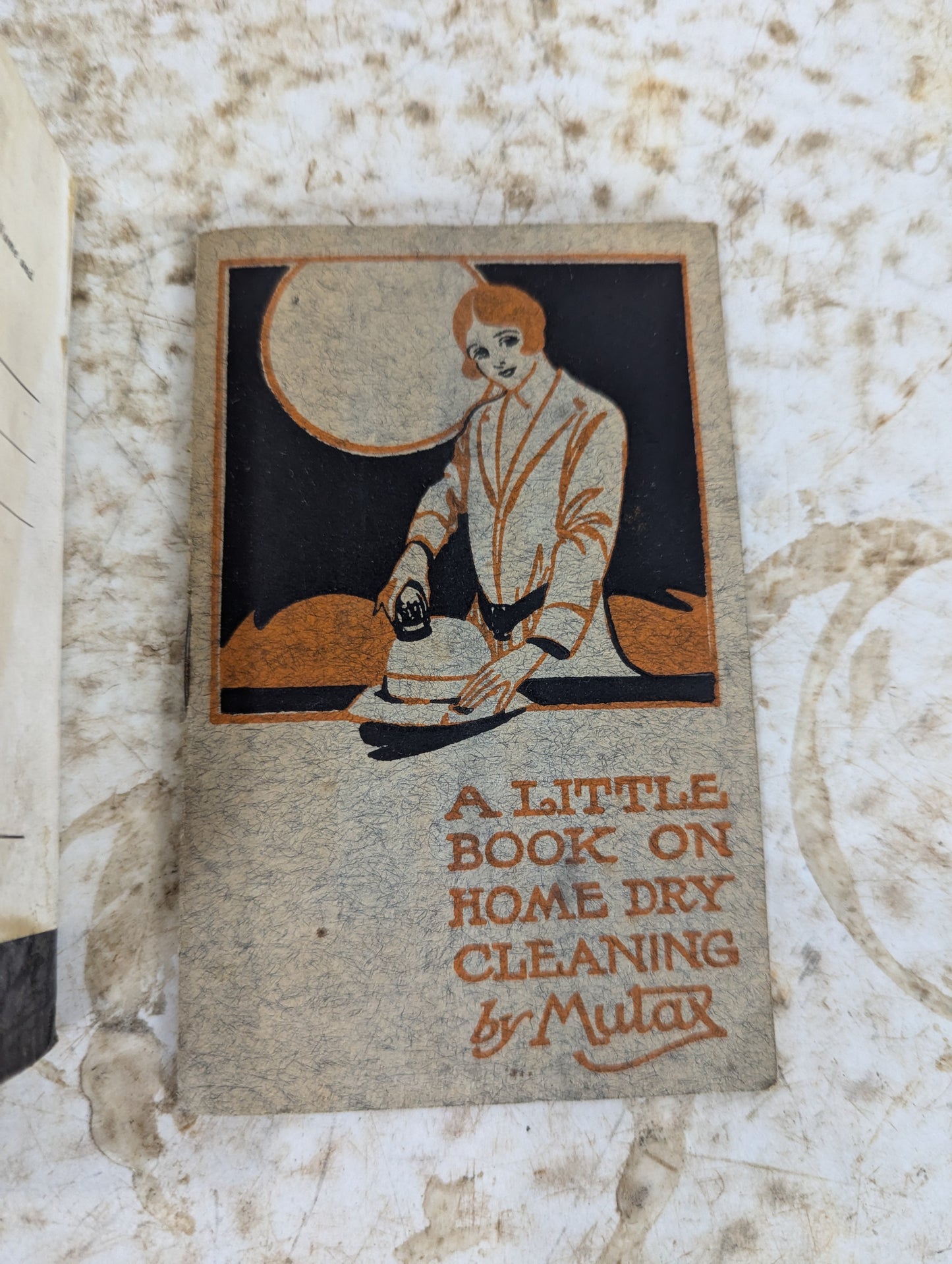 Antique Mutax Dry Cleaning Clothes Brush in Original Box with Instruction Booklet