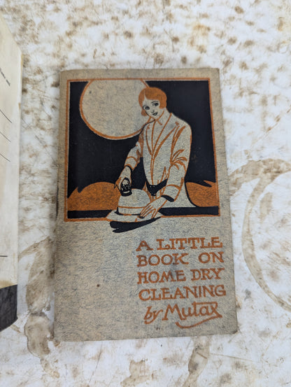 Antique Mutax Dry Cleaning Clothes Brush in Original Box with Instruction Booklet
